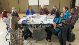 BCOM committee members chat with YMCA repsPhoto by Sharon Uhlig