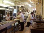 Busy kitchen at Marymount