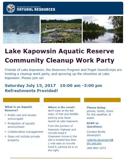 DNR Kapowsin July 15 2017